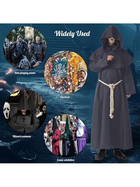 Disfraz de monje de sacerdote talla XL
