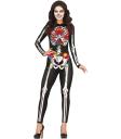 Disfraz de Mono Estampado Día de los Muertos para Mujer