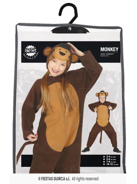 Disfraz de Mono Selva talla infantil