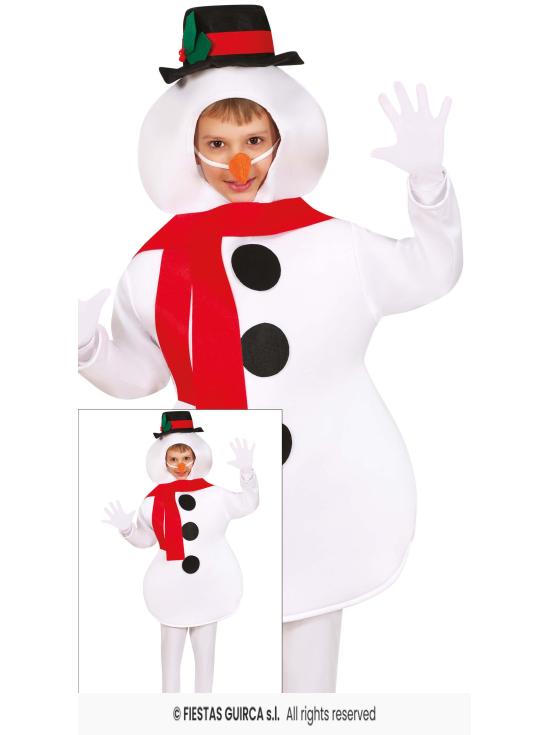 Disfraz de Muñeco de Nieve para Niños
