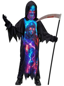 Disfraz de Muerte Fluorescente para Niño