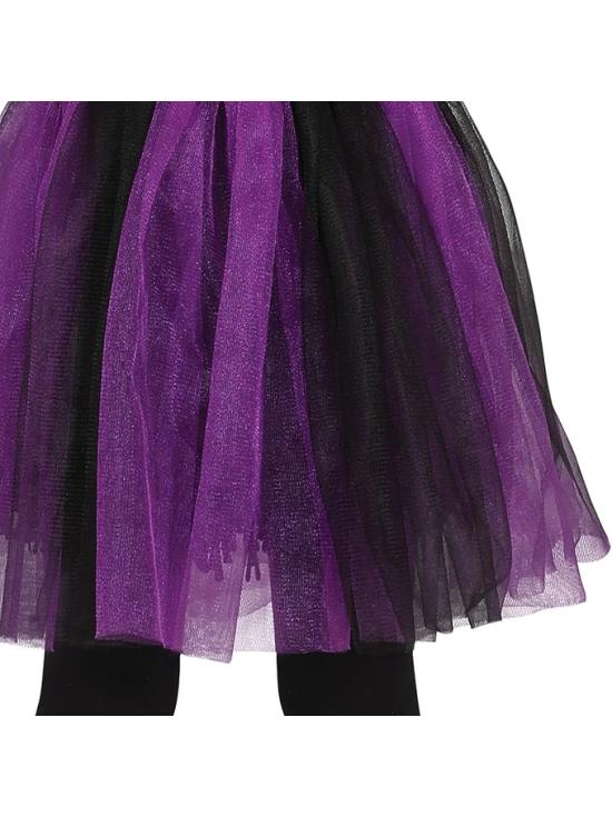 Disfraz de Murciélago lila para niña - Disfraz de Murciélago con Diadema de Murciélago, Vestido Tutú y Alas - Disfraces Halloween Niña