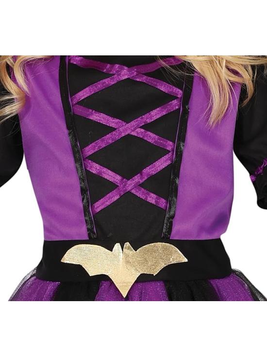 Disfraz de Murciélago lila para niña - Disfraz de Murciélago con Diadema de Murciélago, Vestido Tutú y Alas - Disfraces Halloween Niña