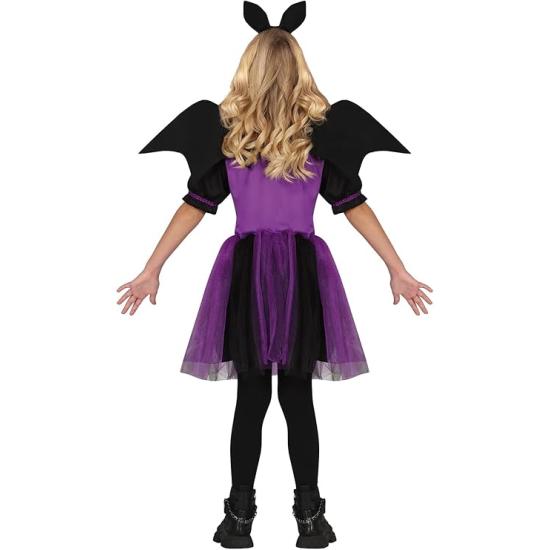 Disfraz de Murciélago lila para niña - Disfraz de Murciélago con Diadema de Murciélago, Vestido Tutú y Alas - Disfraces Halloween Niña