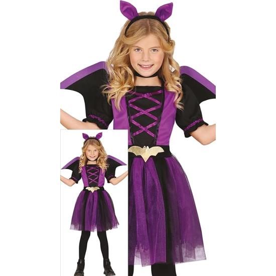 Disfraz de Murciélago lila para niña - Disfraz de Murciélago con Diadema de Murciélago, Vestido Tutú y Alas - Disfraces Halloween Niña