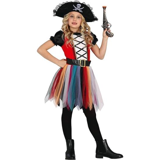 Disfraz de Niña Pirata Colorida **