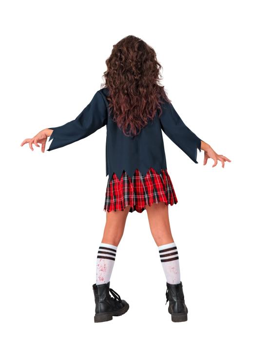 Disfraz de Niña Zombi Escolar para Niños
