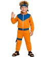 Disfraz de Ninja Estilo Manga para Niño Naranja y Azul Naruto