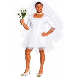 Disfraz de Novia para Hombre Adulto – Divertido y Original para Despedidas