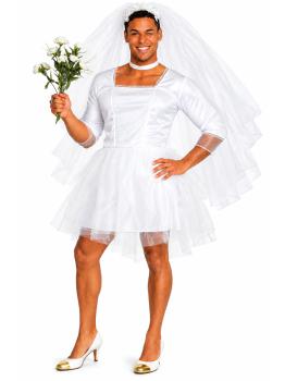 Disfraz de Novia para Hombre Adulto – Divertido y Original para Despedidas