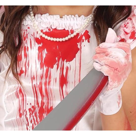 Disfraz de Novia Sangrienta Infantil con Velo y Vestido