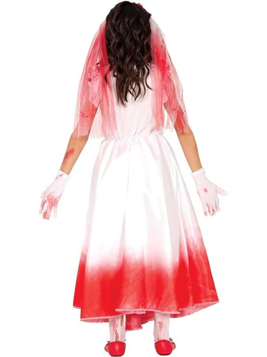 Disfraz de Novia Sangrienta Infantil con Velo y Vestido