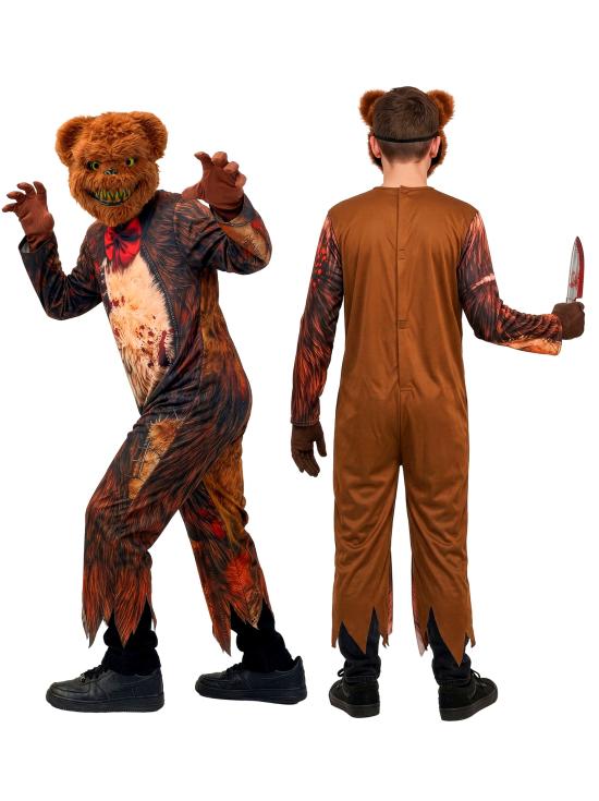 Disfraz de Osito Zombi para Niño con Máscara