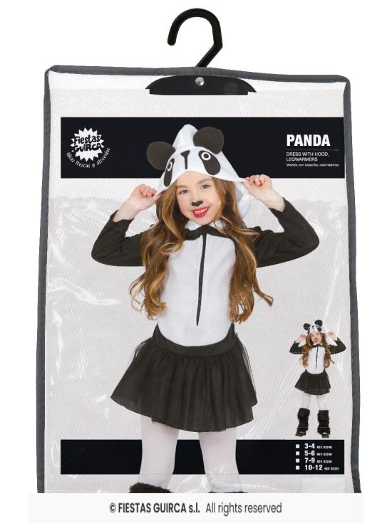Disfraz de Oso Panda talla niña ^*
