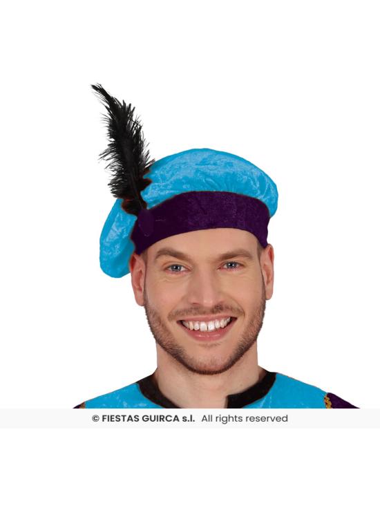 Disfraz de Paje Real Azul adultos