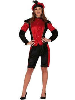 Disfraz de Paje Real Roja para adulta