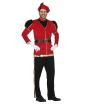 Disfraz de Paje Real Rojo para Adulto