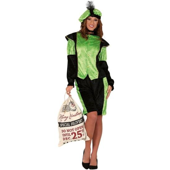 Disfraz de Paje Real Verde para adulta