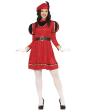Disfraz de Paje Rojo Navidad para mujer