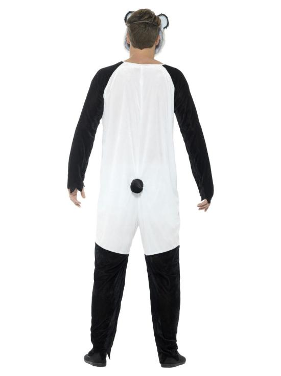 Disfraz de panda zombi, deluxe, adulto