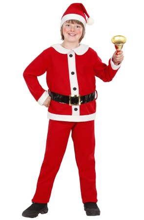Disfraz de Papá Noel Alegre para niño