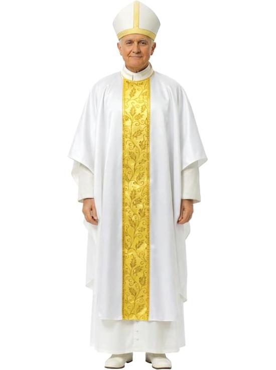 Disfraz de Papa para Hombre | Túnica Religiosa