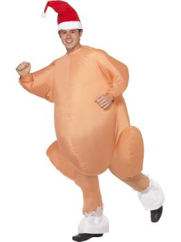 Disfraz de Pavo navideño inflable talla única