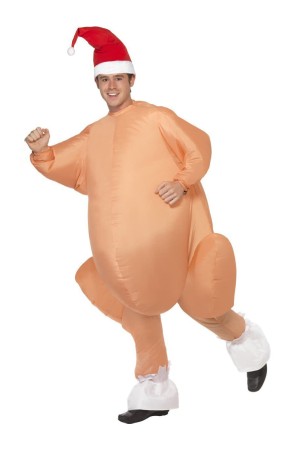Disfraz de Pavo navideño inflable talla única