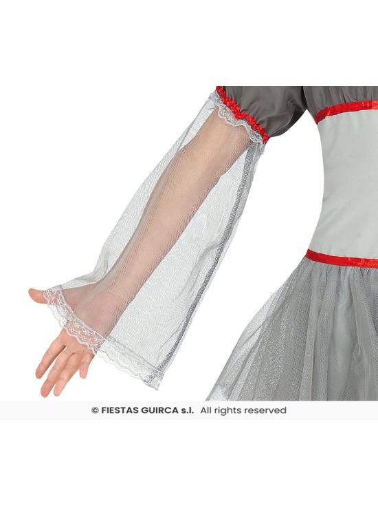 Disfraz de Payasa Mala para niña