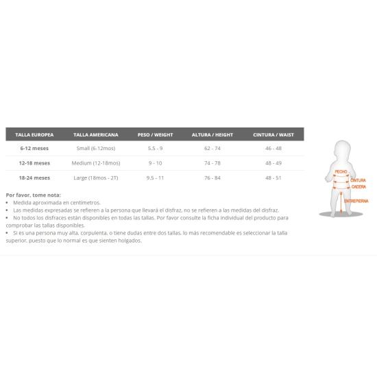 Disfraz de Payasito Colores para bebé **