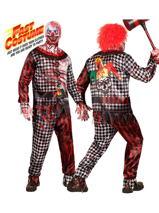 Disfraz de Payaso Malvado para Adulto Fast Costume