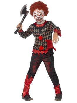Disfraz de Payaso Zombie con Careta
