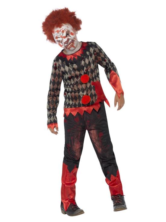 Disfraz de Payaso Zombie con Careta