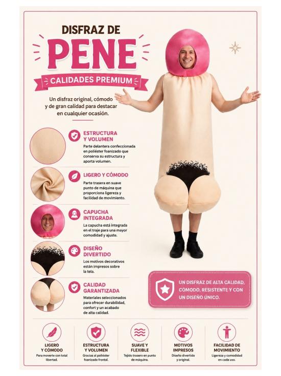 Disfraz de Pene para Hombre