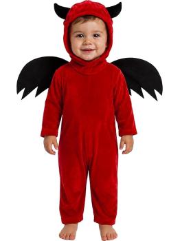 Disfraz de pequeño demonio infantil con alas