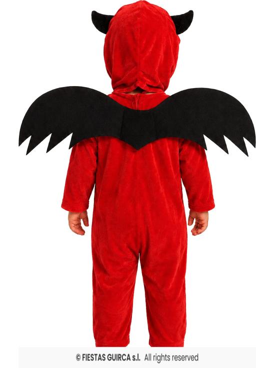 Disfraz de pequeño demonio infantil con alas