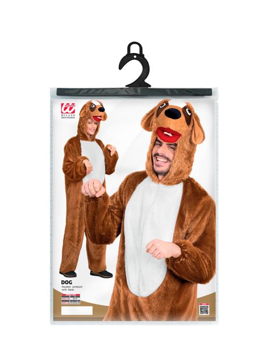 Disfraz de Perro en Peluche Suave para Adulto