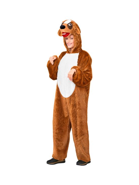 Disfraz de Perro en Peluche Suave para Adulto