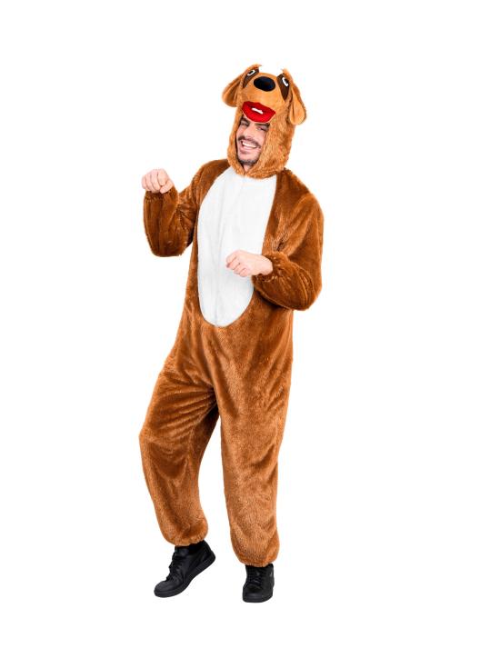 Disfraz de Perro en Peluche Suave para Adulto