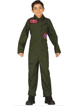 Disfraz de piloto de caza Top Gun infantil