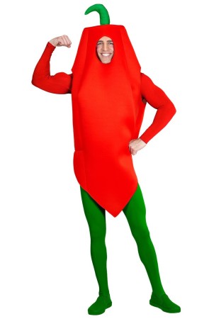 Disfraz de Pimiento Rojo para adulto unisex