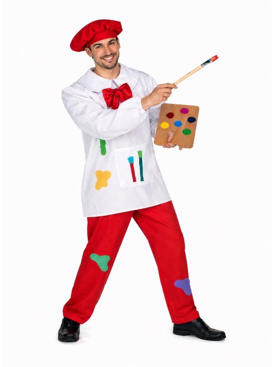 Disfraz  de Pintor Brocha Fina talla adulto