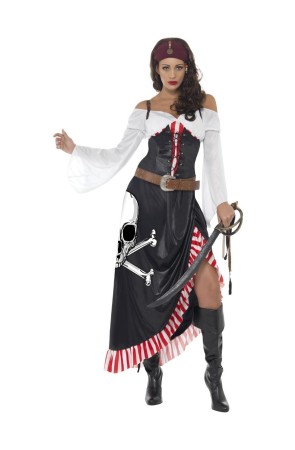 Disfraz de Pirata Calavera para Mujer