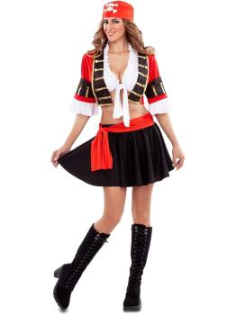 Disfraz de Pirata Calavera Sexy Mujer