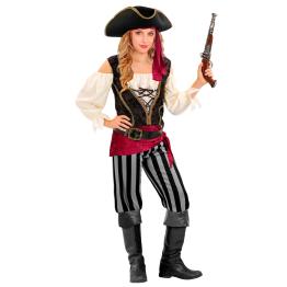 Disfraz de Pirata Mujer Deluxe – Estilo Corsaria Clásica