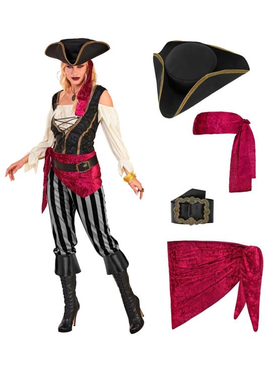 Disfraz de Pirata Mujer Deluxe – Estilo Corsaria Elegante