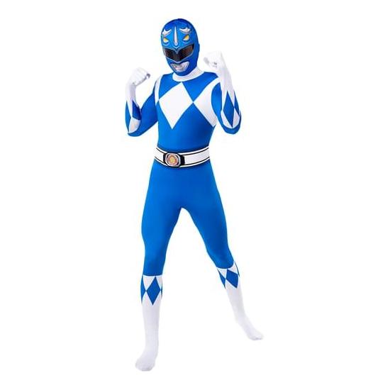 Disfraz de Power Ranger Azul Segunda piel