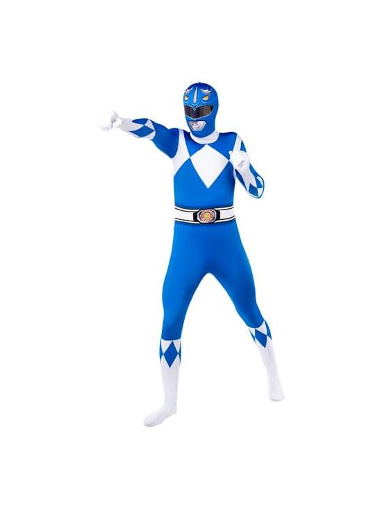 Disfraz de Power Ranger Azul Segunda piel
