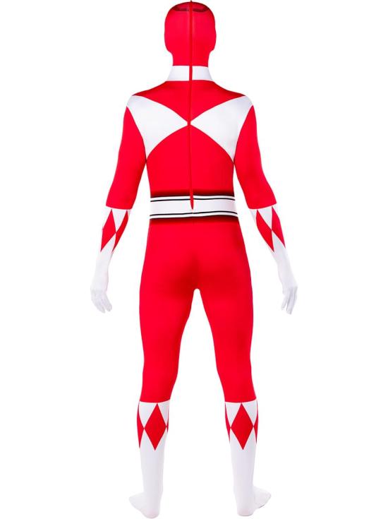 Disfraz de Power Ranger rojo segunda piel