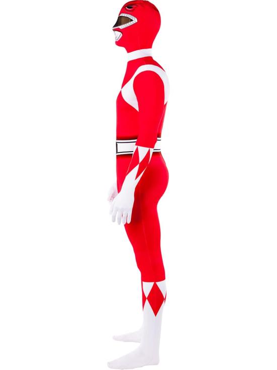 Disfraz de Power Ranger rojo segunda piel